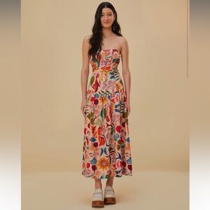 Beige Bright Farm Lenzing™ Ecovero™ Euroflax™ Maxi Dress